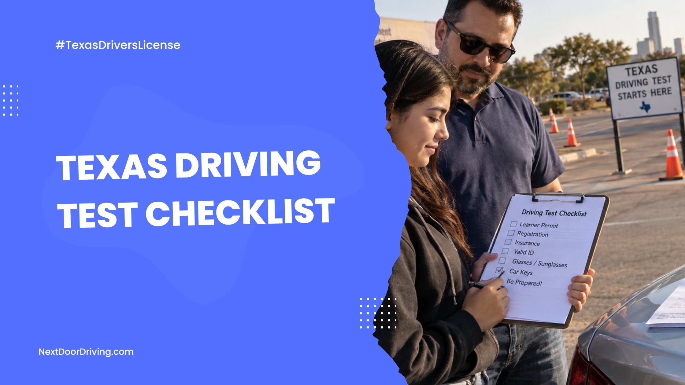 Texas Driving Test Checklist 