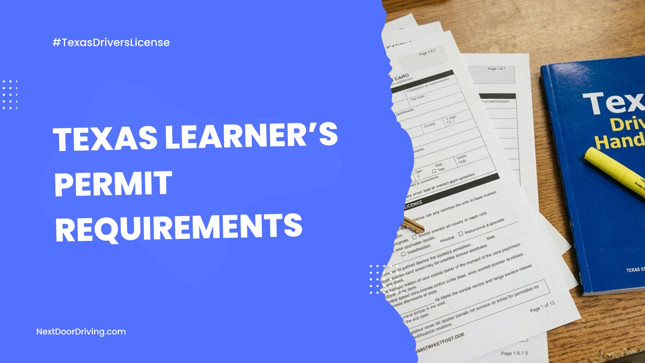 Texas Learners Permit Requirements