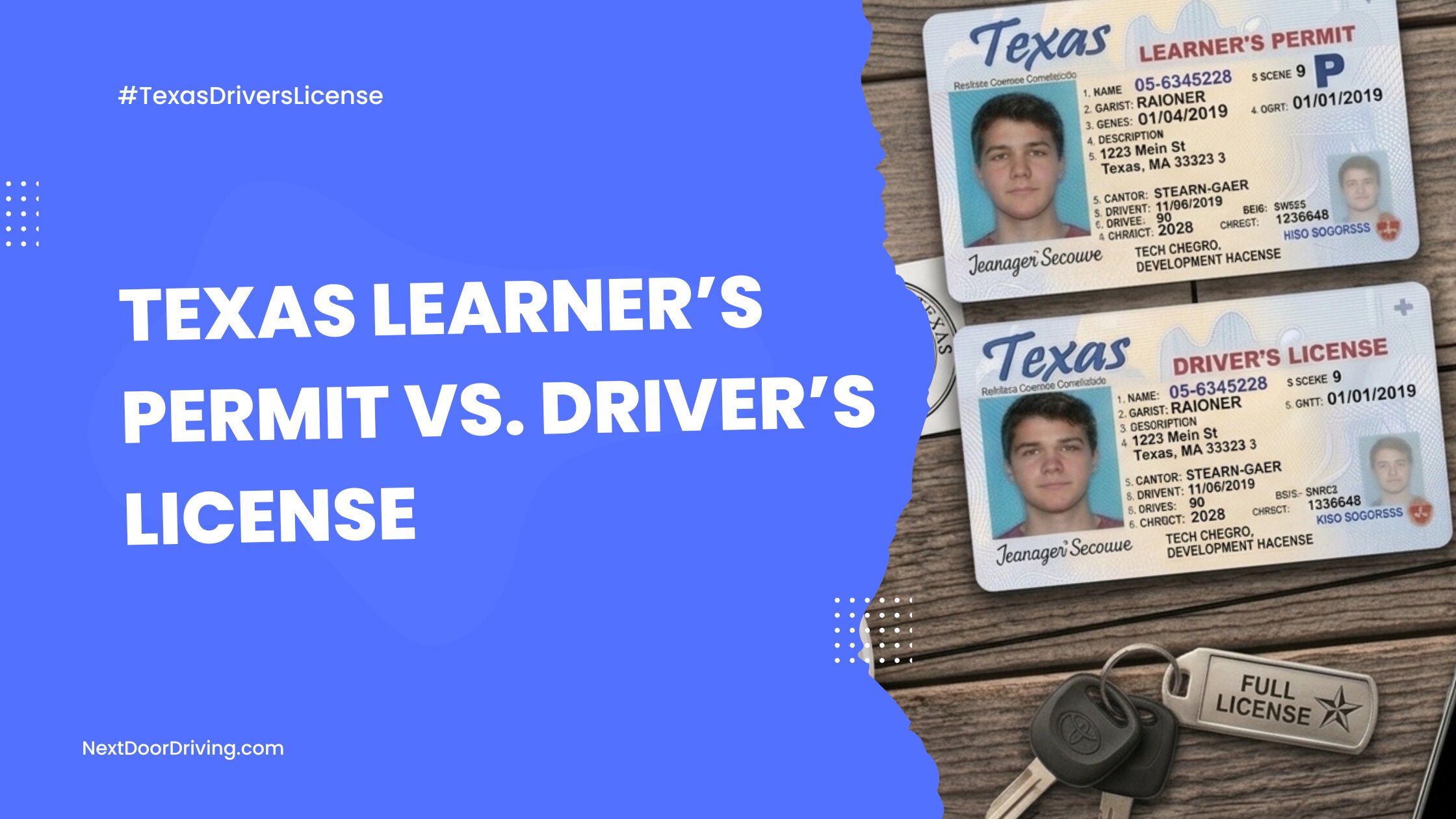 Texas Learner’s Permit vs. Driver’s License