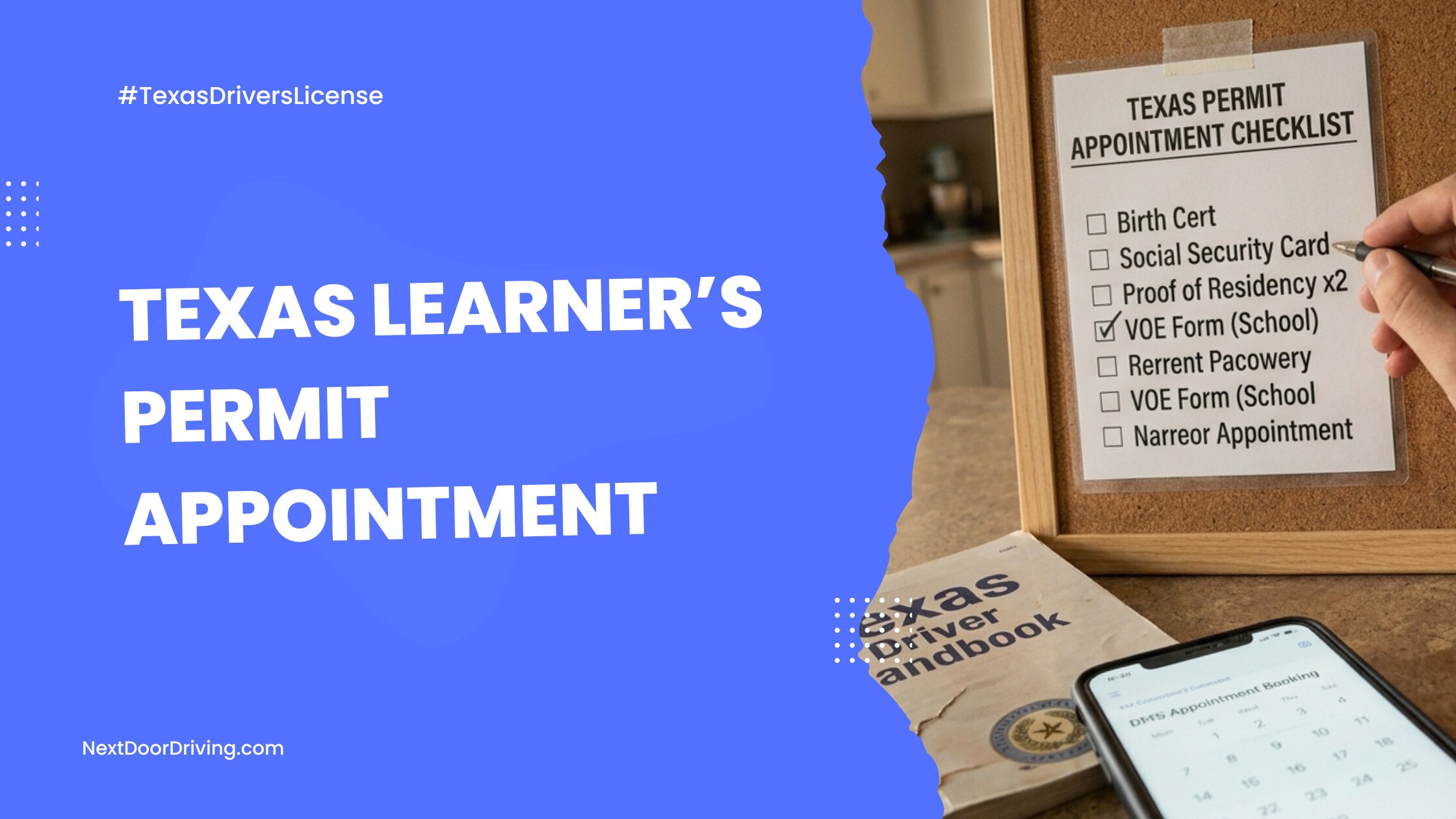 Texas Learner’s Permit Appointment Guide