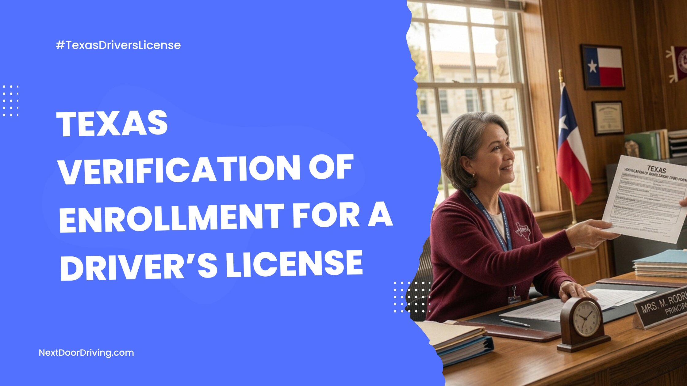 Texas Verification of Enrollment (VOE) Form
