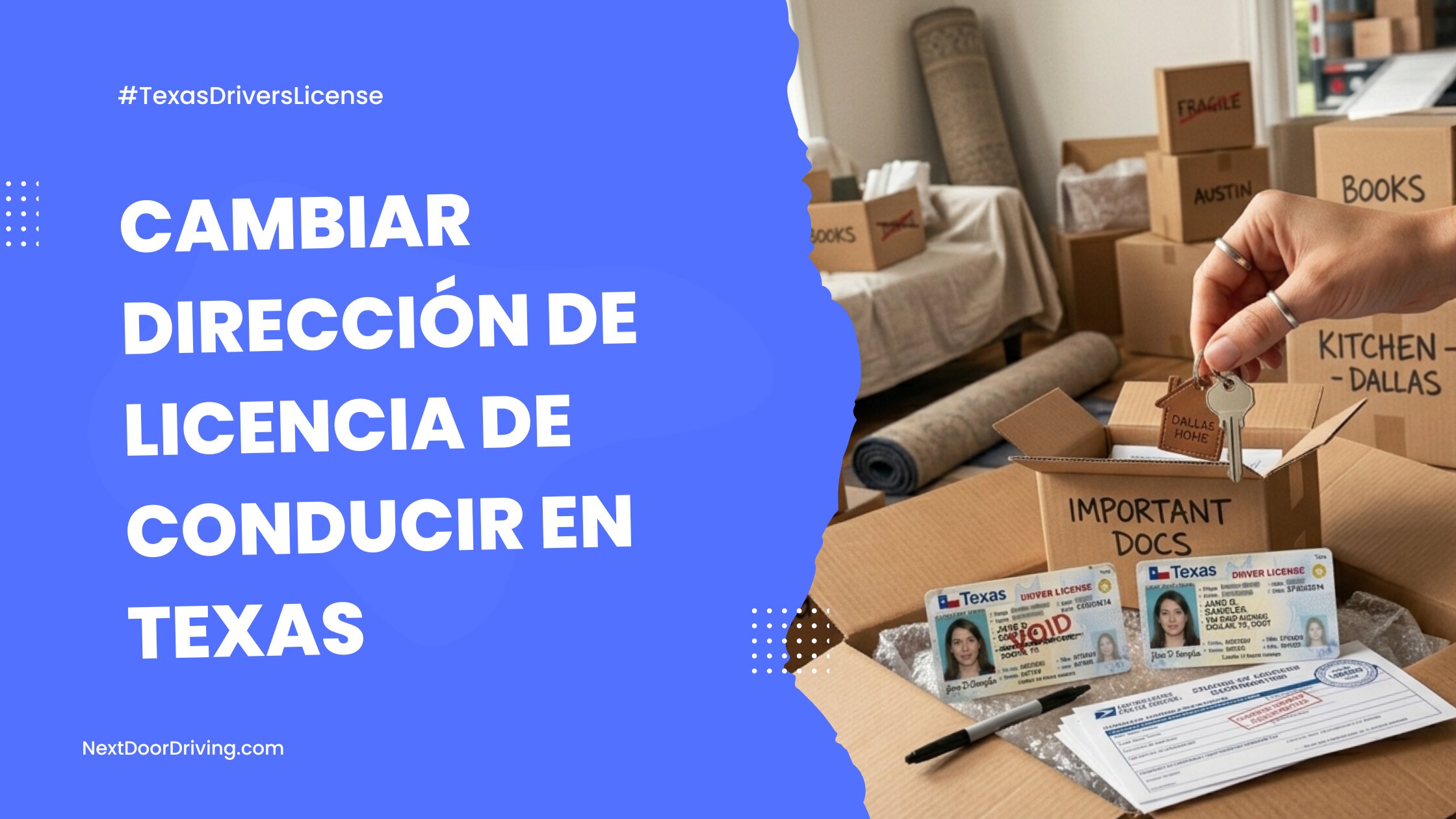 Cambiar Dirección de Licencia de Conducir en Texas