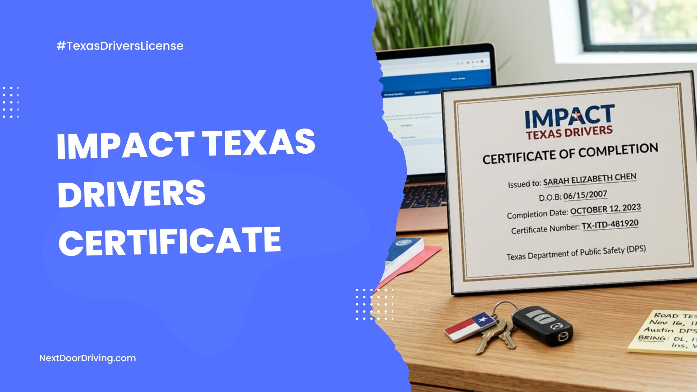 Impact Texas Drivers Certificate
